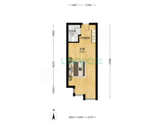 Domo  ONE 1室0厅1卫 41平方