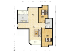 范阳路 御景园 满五唯一 南北通透两居室 带车位-涿州君临天下御景园户型图