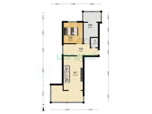 甘肃省煤炭储运公司家属院 1室1厅1卫 41平方
