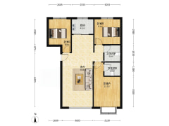 南北通透，三居双卫，新小区，人车分流，绿化好-涿州鹏渤·印象城户型图