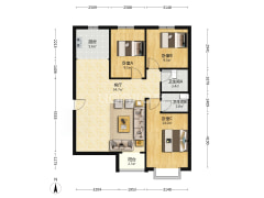 天保郦景 3室1厅 南 北-涿州天保郦景户型图