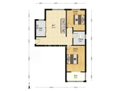 838沿线，70年大产权，精装修-涿州水岸花城户型图