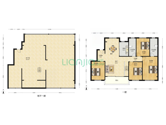 平江观棠雅苑 4室1厅2卫 340平方