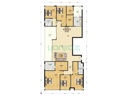 华侨城LOFT公馆 5室1厅3卫 310平方