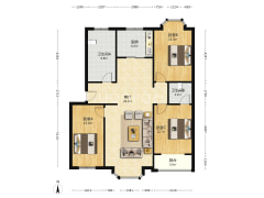南北双通透户型 全天采光无遮挡，明厨明卫-涿州金兴花园户型图