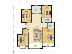 南北通透三居 自住标准精装 采光好 视野好 交通便利-涿州鹏渤新加坡花园户型图