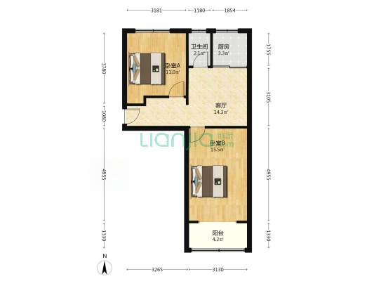 小区离公交车站近，出行很便利，也可直接去高速口-户型图