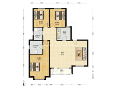 涿州东站，电梯入户洋房，横向宽厅-涿州高铁新干线户型图