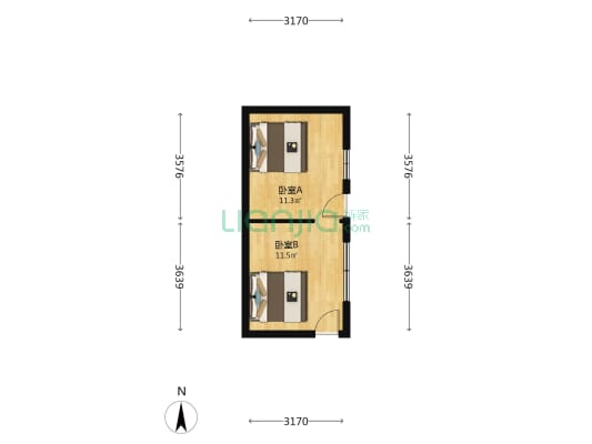 柳山庙沿 2室0厅0卫 58平方