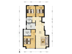 有本 南北向3居 户型方正 全天采光-涿州华远海蓝城二期户型图