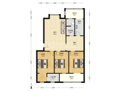 玫瑰嘉园 3室2厅 南 北-涿州玫瑰嘉园户型图
