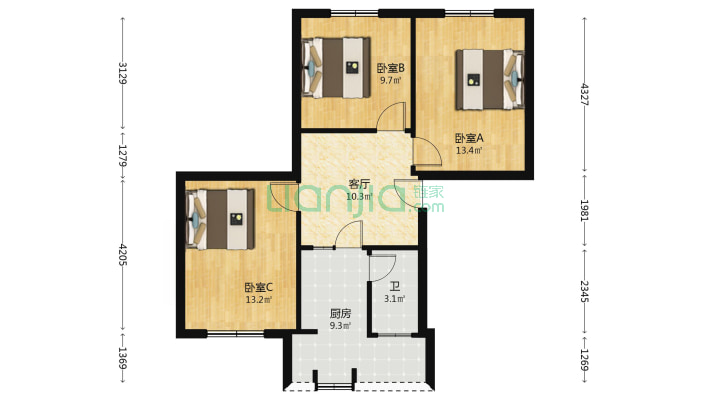建设北村52号二手房实景图