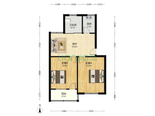 南公路 2室1厅1卫 71平方