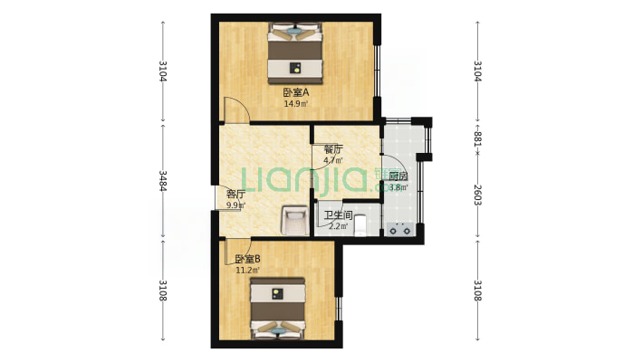 机车厂宿舍二手房实景图