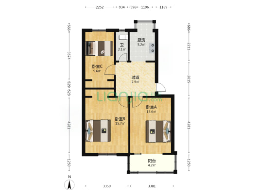 同乐路8号院 3室0厅1卫 70平方