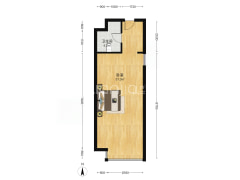 公园8090 70年loft 层高4.8米 两层面积 大窗户-涿州公园8090户型图