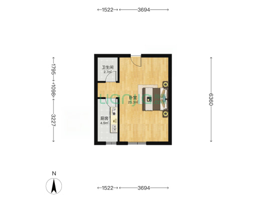 小区附近配套齐全交通方便环境好-户型图