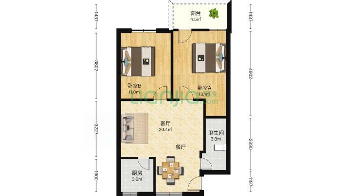 物资宿舍二手房实景图