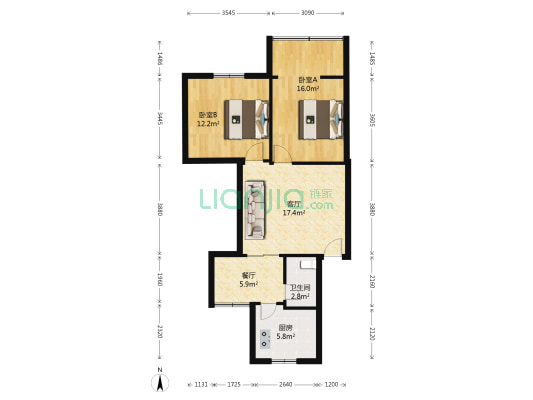 宝光大道中段439号 2室2厅1卫 71平方