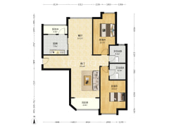 御景园 精装婚房  通透大两居  拎包入住 看房方便-涿州君临天下御景园户型图