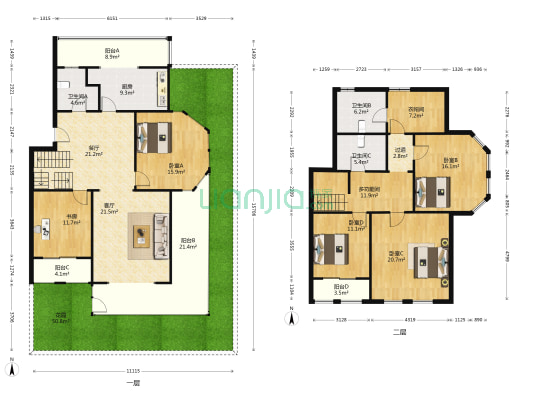 普罗旺世温莎城堡 6室2厅3卫 196平方