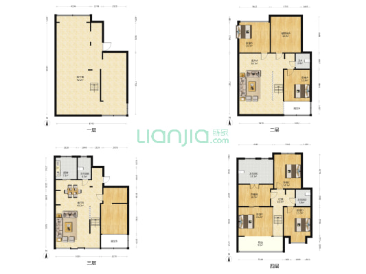 季景铭邸 5室2厅4卫 278平方