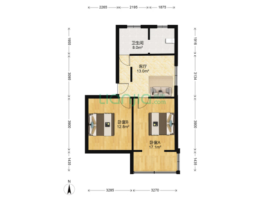 凤怡新村 2室1厅1卫 62平方