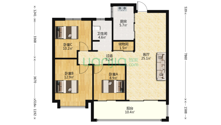 华安城御辰园二手房实景图