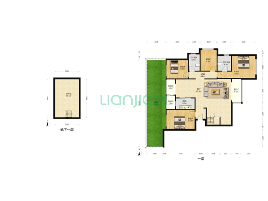 保利天和 4室1厅2卫 171平方