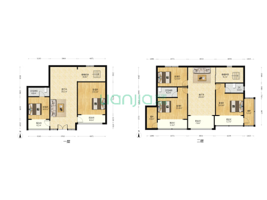 泰宁村 5室2厅3卫 155平方