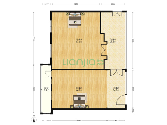 鼎典大厦 2室0厅0卫 207平方