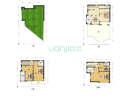 桃花路 4室2厅5卫 172平方