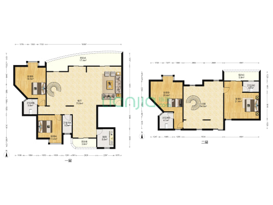 玉雅居小区 4室1厅4卫 230平方