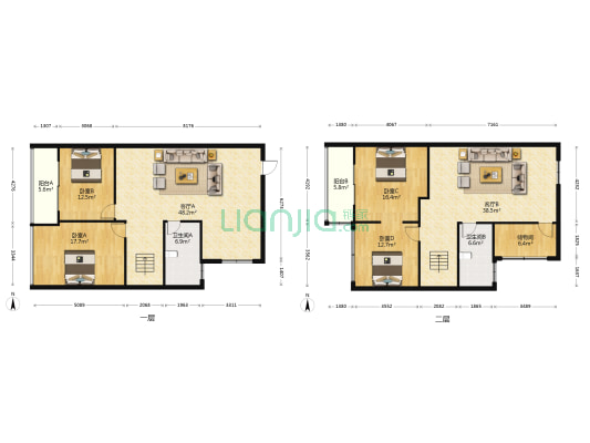 海德文景苑 4室2厅2卫 217平方