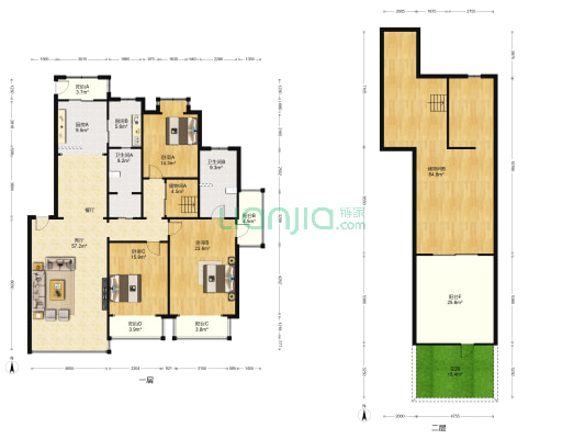 远洋岦宫 3室1厅2卫 192平方