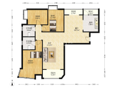 钻石商圈 高品质社区 南北通透大三居-涿州君临天下御景园户型图