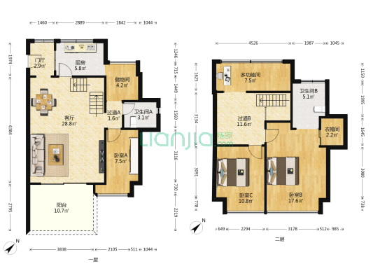 曦湾华府 4室1厅2卫 89平方