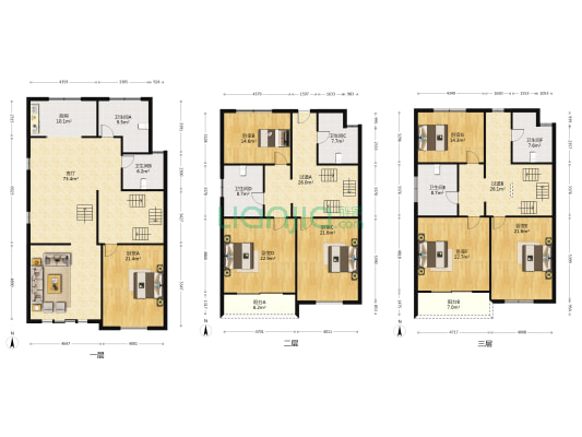 新华花园 7室1厅6卫 368平方