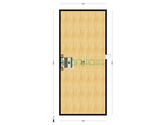 嘉年华花园 1室0厅0卫 107平方