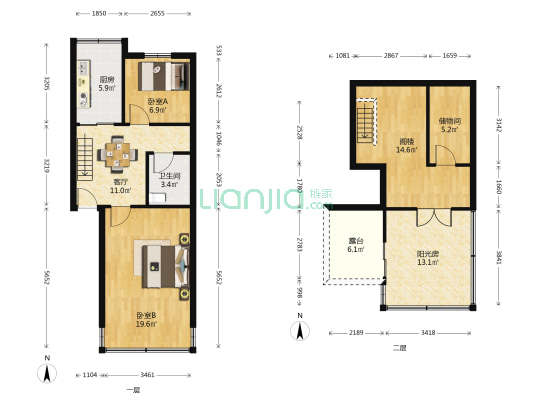 劳动路98号 2室1厅1卫 71平方