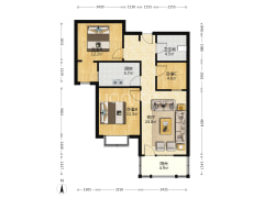 楼层好 视野宽阔 采光充足 ，交通便利-涿州香邑溪谷户型图