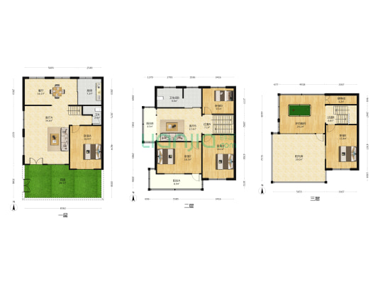 朝阳别墅区 6室3厅2卫 242平方
