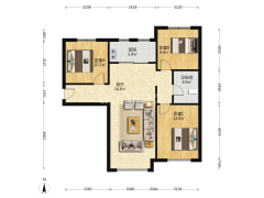 南北三居 业主诚意出售 价格可议-涿州高铁新干线户型图