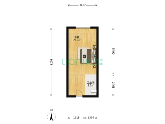 新城悦隽 1室0厅1卫 40平方