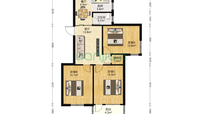 交通路60号二手房实景图