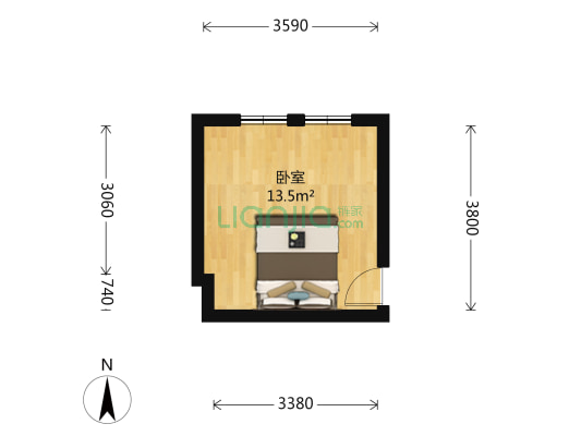 协昌里一条 1室0厅0卫 19平方