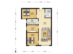 新干线 楼栋位置好 楼间距大 全天采光 视野开阔-涿州高铁新干线户型图