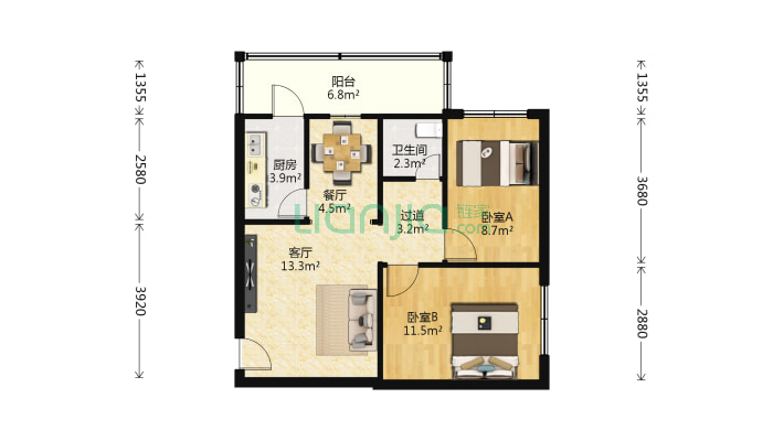 火车站家属小区东区二手房实景图