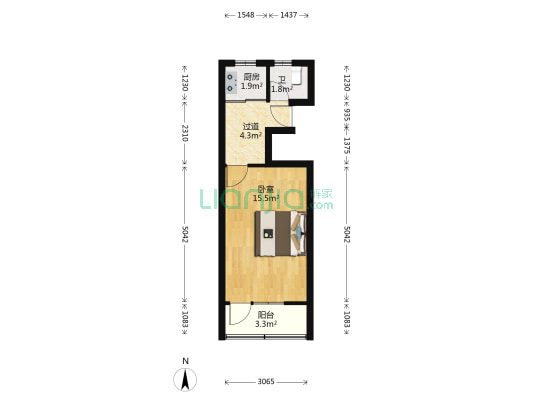 延平路450弄 1室0厅1卫 34平方