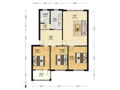 开发区清凉寺三阳开泰三居室不是顶层采光视野好-涿州清凉寺居民小区户型图